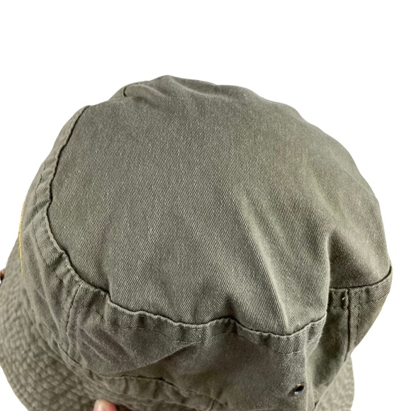 Vintage Gone Fishin’ Get Used To It Bucket Sun Hat L/XL 1990s Funny Gift Summer - Picture 11 of 14